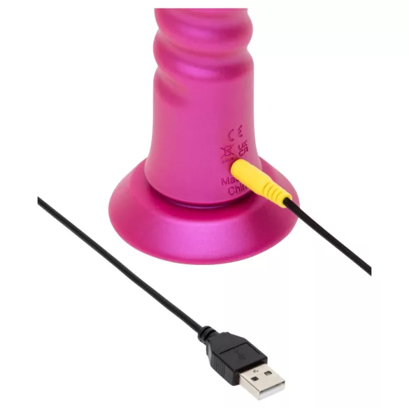 ROMP Jiggle - vibratore spingente con ventosa (rosa)
