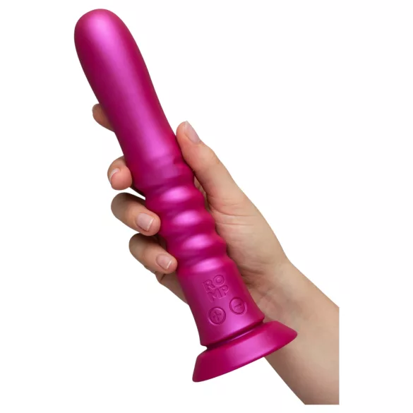 ROMP Jiggle - vibratore spingente con ventosa (rosa)