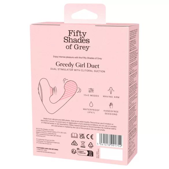 Fifty Shades of Grey - Greedy Girl - vibratore punto G - nero