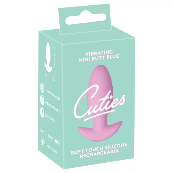 Cuties - plug anale vibrante mini - silicone rosa