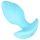 Cuties Mini - plug anale vibrante - silicone blu