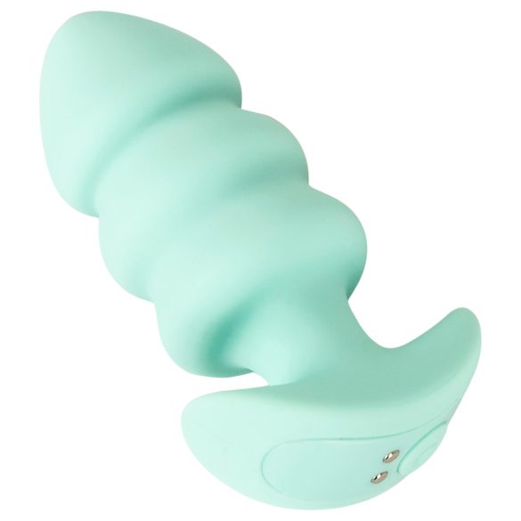 Cuties Mini - plug anale vibrante con sfere - silicone verde