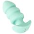 Cuties Mini - plug anale vibrante con sfere - silicone verde