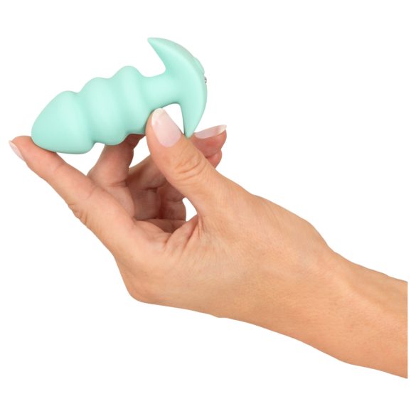 Cuties Mini - plug anale vibrante con sfere - silicone verde