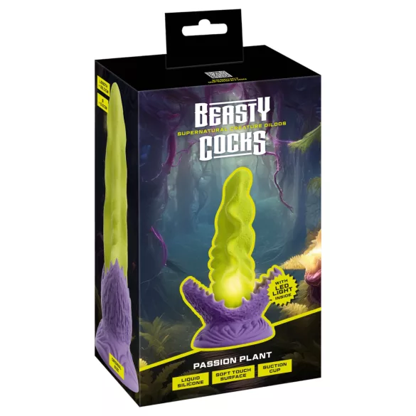 Beasty Cocks - dildo luminoso - forma realistica - silicone verde