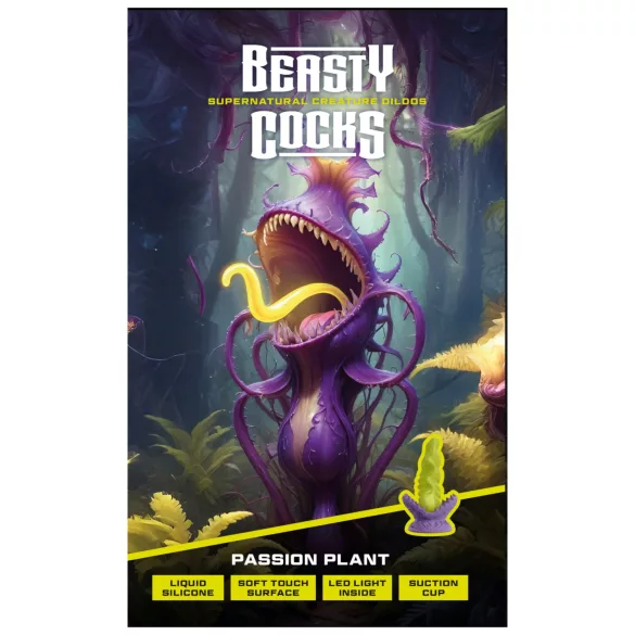 Beasty Cocks - dildo luminoso - forma realistica - silicone verde