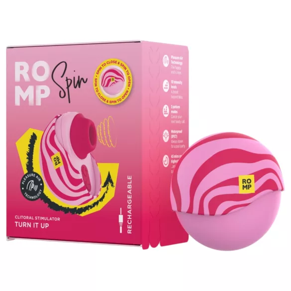 ROMP Spin - succhia-clitoride ad onde d’aria (rosa)