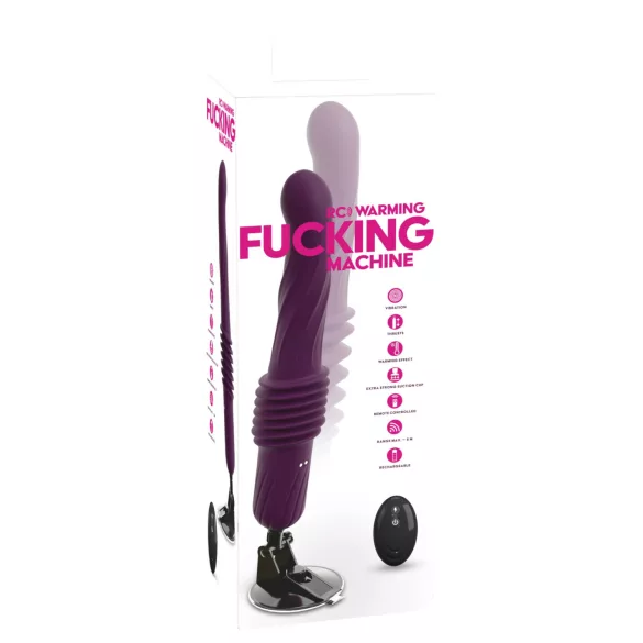 You2Toys - vibratore spingente riscaldante con telecomando (viola)