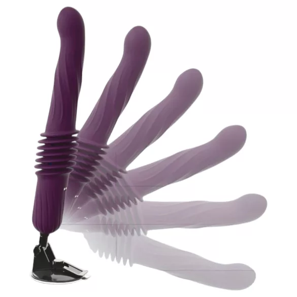 You2Toys - vibratore spingente riscaldante con telecomando (viola)