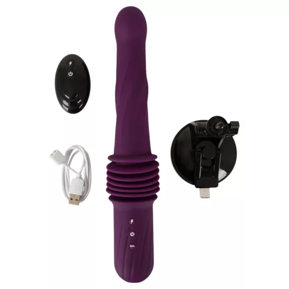 You2Toys - vibratore spingente riscaldante con telecomando (viola)