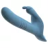 You2Toys - Vibratore a spinta con coniglietto, indossabile a cinghie, 3 pezzi, con telecomando (blu)
