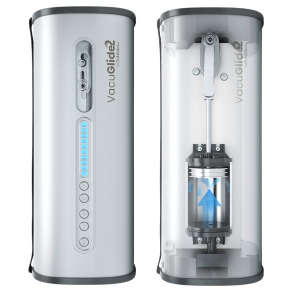 VacuGlide 2 - masturbatore automatico uomo di lusso rete argento