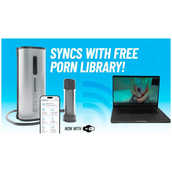 VacuGlide 2 - masturbatore automatico uomo di lusso rete argento