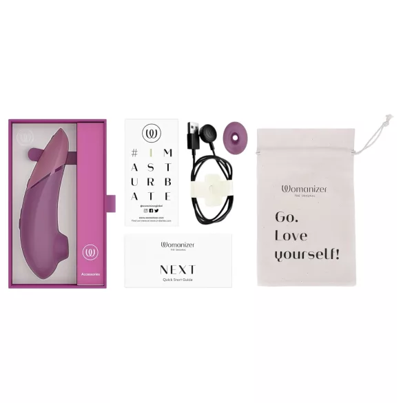 Womanizer Next - stimolatore clitorideo a onde d’aria ricaricabile - rosa