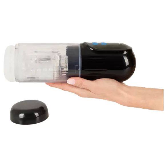 WYNE 12 - masturbatore a batteria con funzione di suzione, rotazione e vibrazione (nero)
