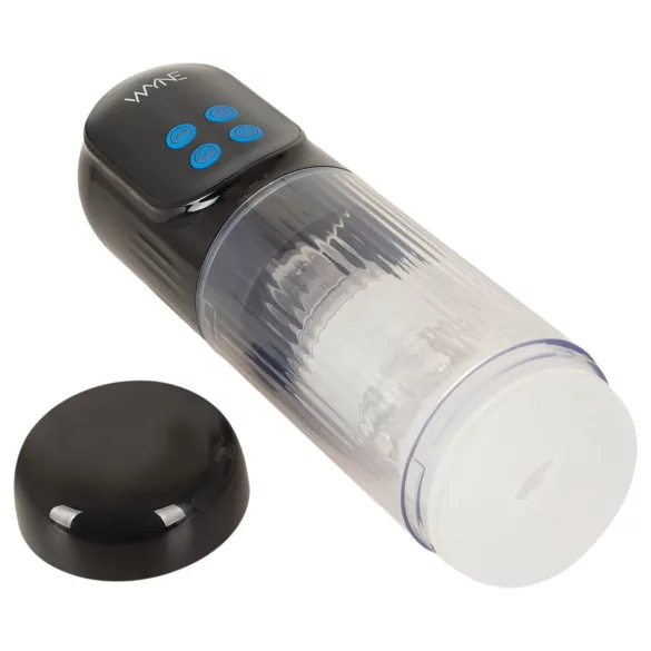 WYNE 12 - masturbatore a batteria con funzione di suzione, rotazione e vibrazione (nero)