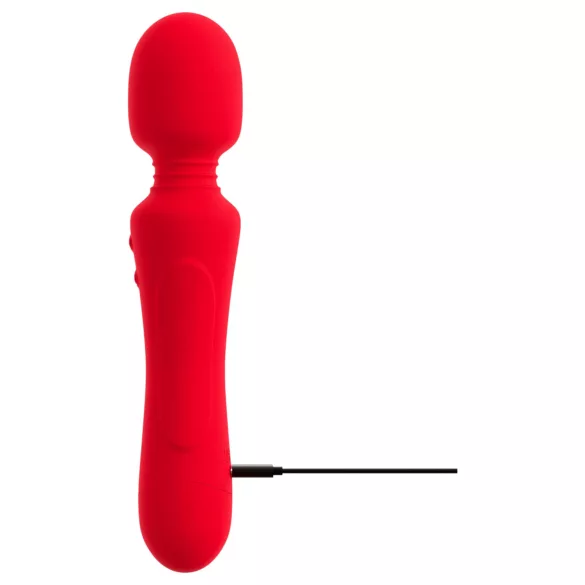 Sweet Smile - vibratore wand ricaricabile e impermeabile (rosso)