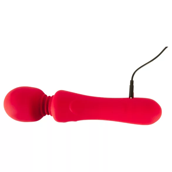 Sweet Smile - vibratore wand ricaricabile e impermeabile (rosso)