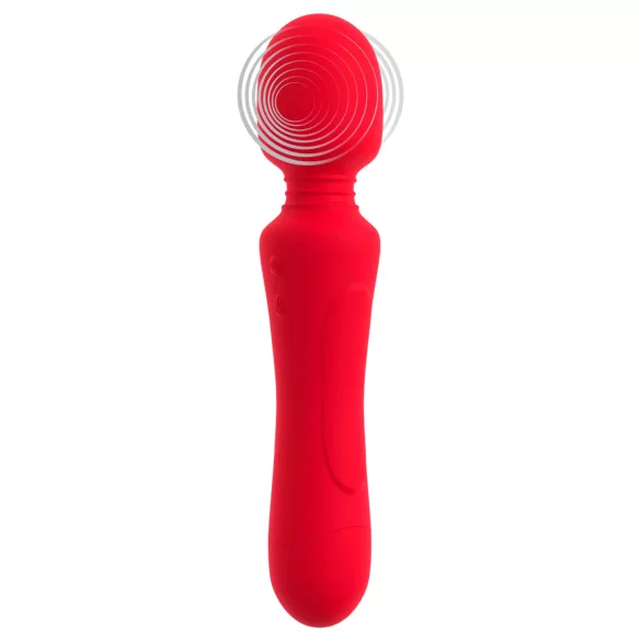 Sweet Smile - vibratore wand ricaricabile e impermeabile (rosso)