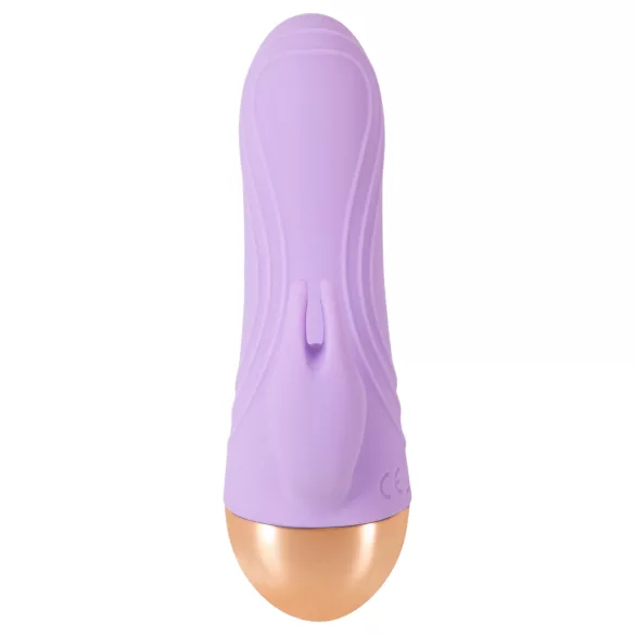 Cuties - mini vibratore ricaricabile impermeabile con braccio per clitoride (viola)