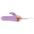 Cuties - mini vibratore ricaricabile impermeabile con braccio per clitoride (viola)