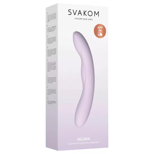 Svakom Selena - vibratore punto G riscaldante e pulsante (viola)