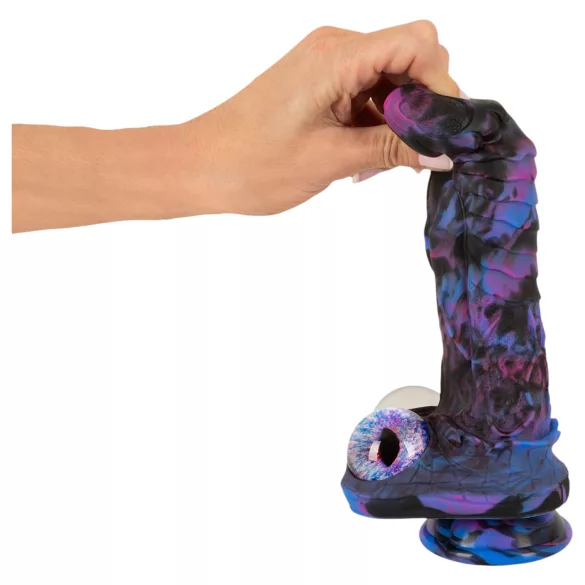 Beasty Cocks Firefly Fantasies - vibratore fantastico riscaldante con ventosa (blu) - 23 cm