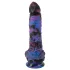 Beasty Cocks Firefly Fantasies - vibratore fantastico riscaldante con ventosa (blu) - 23 cm