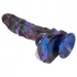 Beasty Cocks Firefly Fantasies - vibratore fantastico riscaldante con ventosa (blu) - 23 cm