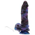 Beasty Cocks Firefly Fantasies - vibratore fantastico riscaldante con ventosa (blu) - 23 cm