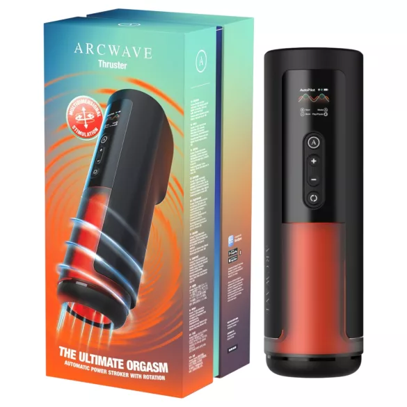 Arcwave Thruster - masturbatore automatico a spinta e rotazione (nero)