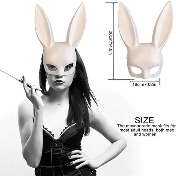 Jogestyle - maschera coniglio - bianco