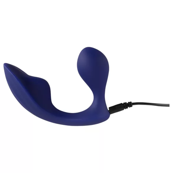 SMILE - vibratore anale e per slip con telecomando - silicone blu