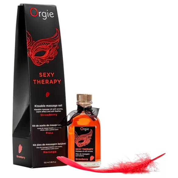 Orgie - set olio da massaggio - fragola