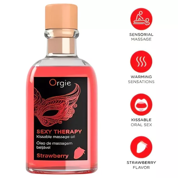Orgie - set olio da massaggio - fragola