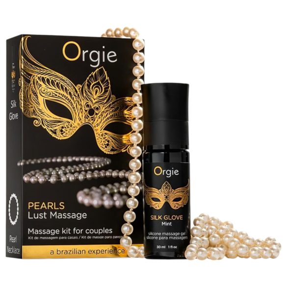 Orgie Pearls Lust - Gel da Massaggio con Collana di Perle