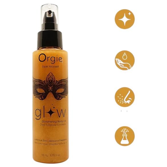 Orgie - olio corpo illuminante - effetto glitter - 110ml