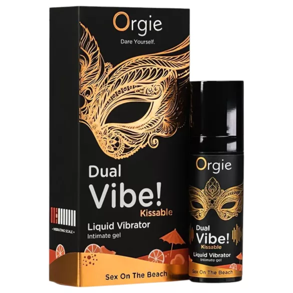 Orgie Dual Vibe - vibratore liquido unisex - Sex on the Beach (15 ml)