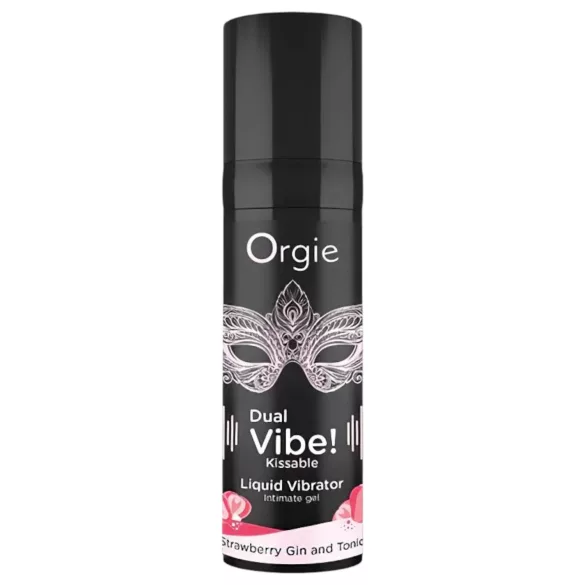 Orgie Dual Vibe - vibratore liquido unisex - Fragola - Gin Tonic (15 ml)