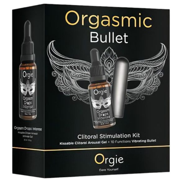Orgie - mini vibratore bullet - set completo - grigio