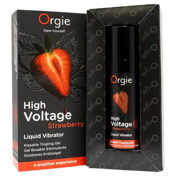 Orgie - vibratore liquido stimolante - effetto intenso - fragola 15ml