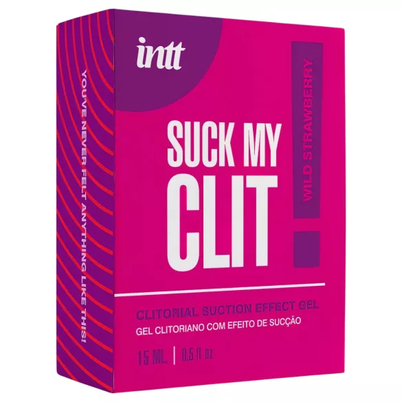 Intt Suck My Clit - gel stimolante per il clitoride per donne - fragola (15 ml)