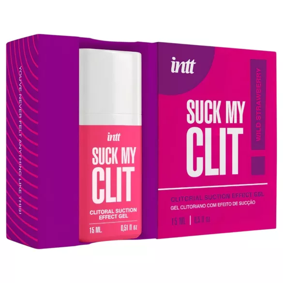 Intt Suck My Clit - gel stimolante per il clitoride per donne - fragola (15 ml)