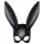 Jogestyle - maschera con orecchie da coniglio - nero