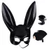 Jogestyle - maschera con orecchie da coniglio - nero