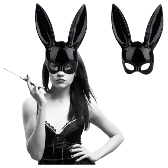 Jogestyle - maschera con orecchie da coniglio - nero