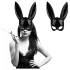 Jogestyle - maschera con orecchie da coniglio - nero