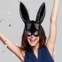 Jogestyle - maschera con orecchie da coniglio - nero