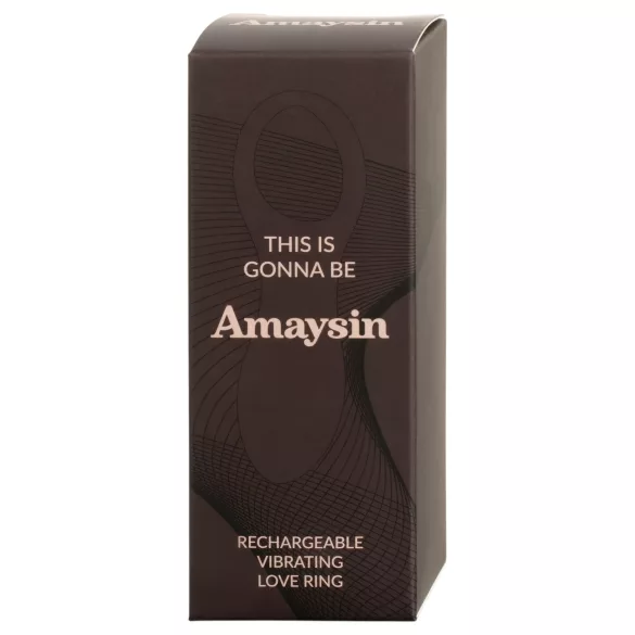 Amaysin - anello fallico vibrante ricaricabile (blu)