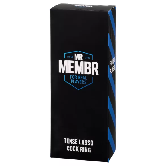 MR.MEMBR Tense - anello fallico con cordino regolabile (nero)